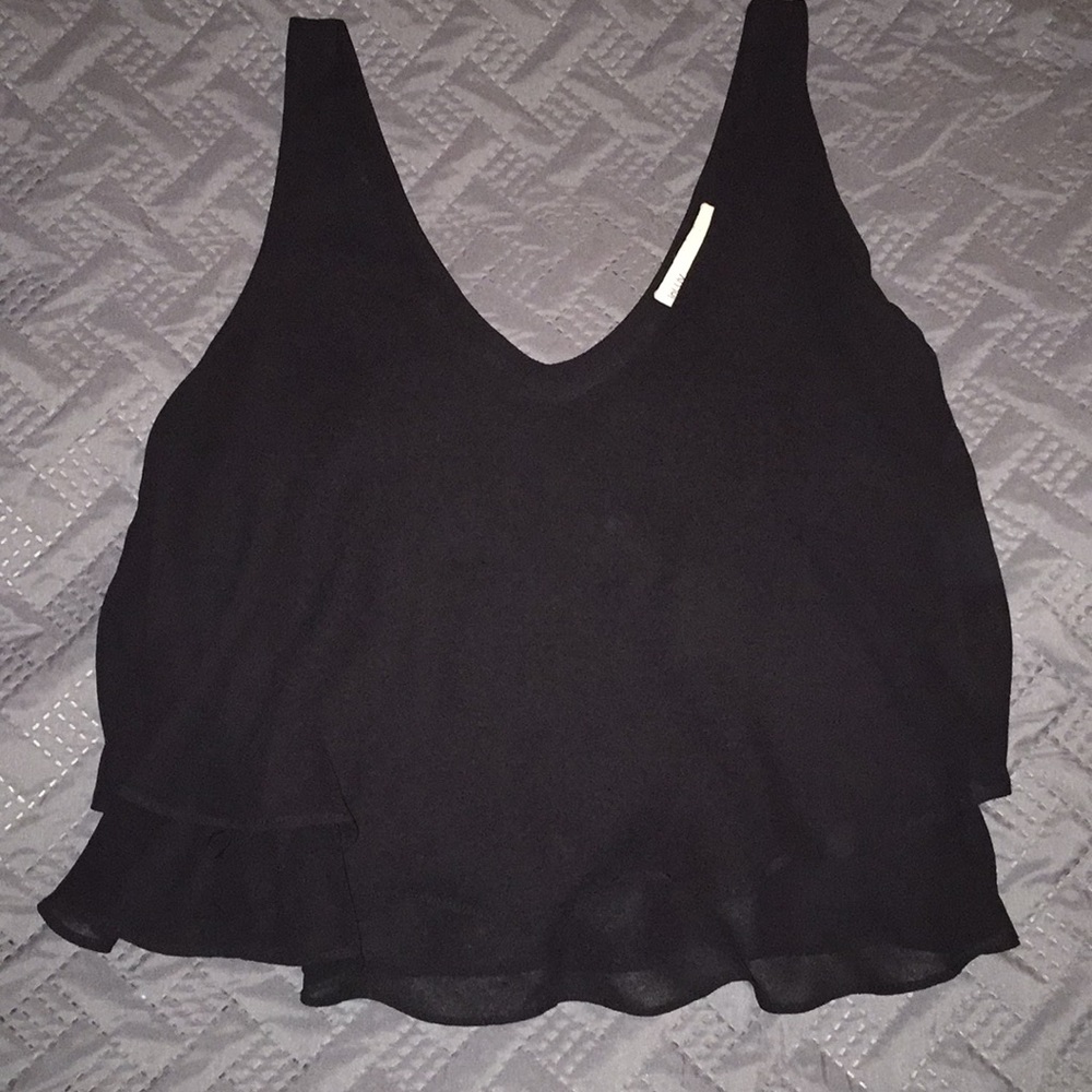 Black crop top